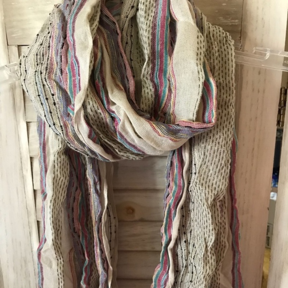Striped Sparkle Scarf